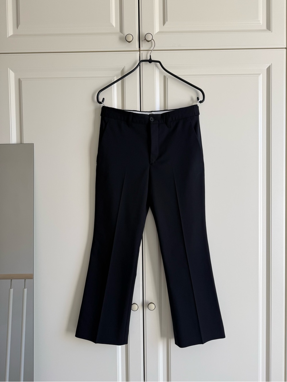 Miu Miu Black Cropped Straight-Leg Pants Capris NWOT Perfect Waist 38 Medium